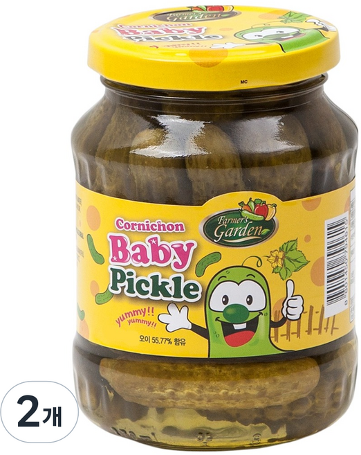 FARMERSGARDEN 베이비 피클, 2개, 340g