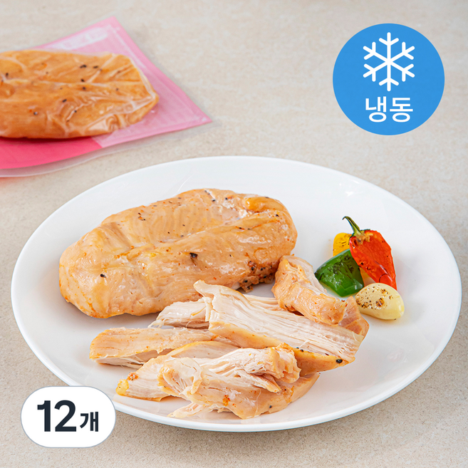 함께하닭 맛있는 스팀 헬스 닭가슴살 그릴맛 (냉동), 100g, 1개입, 12개