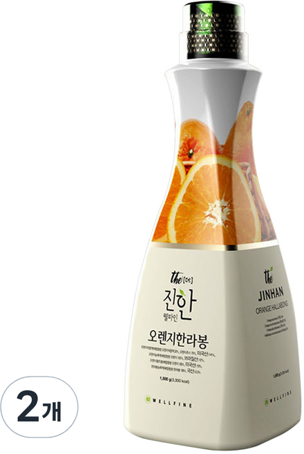 웰파인 오렌지한라봉 농축액, 2개, 1.5kg