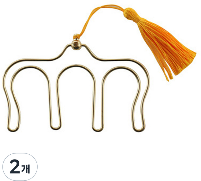 코네임 메탈 악보 고정 페이지 오프너 m자 클립 골드 4W186, 1개입, 2개