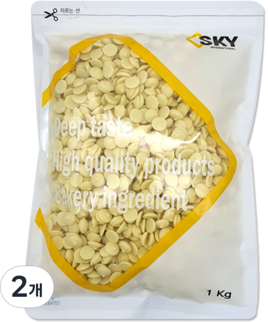 이르카 키론 화이트 코팅 초콜릿, 1kg, 2개