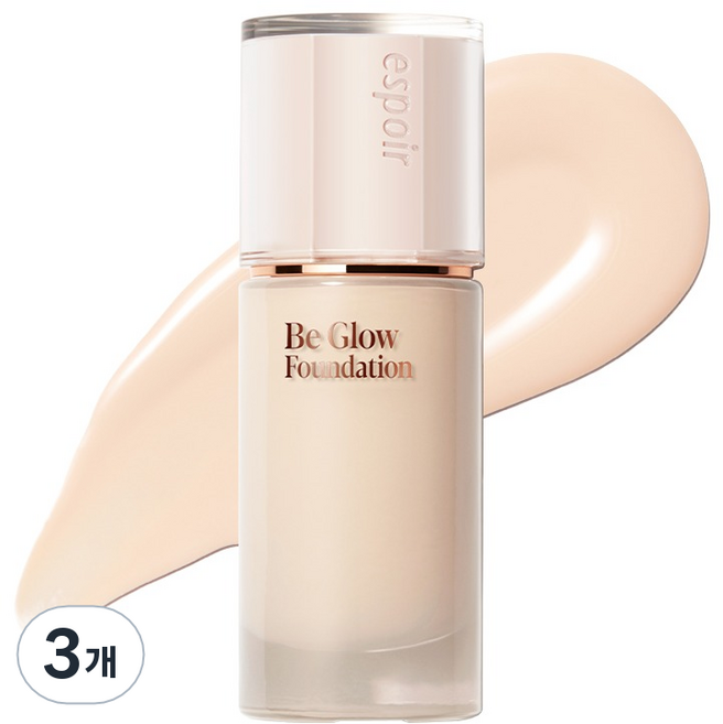 espoir 艾絲珀 Be Glow SPF27 PA++ 粉底液 30g, 3個, 13N 中性瓷白