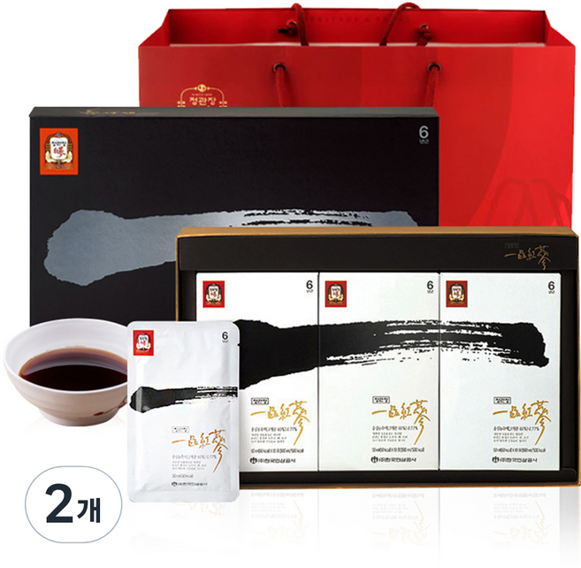 정관장 일품홍삼 + 쇼핑백, 1.5L, 2개