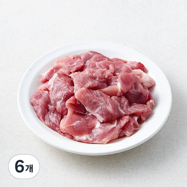 몬트락 무항생제 인증 제주 돼지 사태 찌개용 (냉장), 6개, 500g