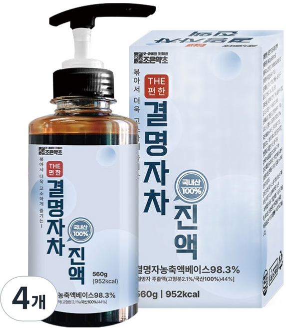 조은약초 더 편한 결명자차 진액, 560g, 4개