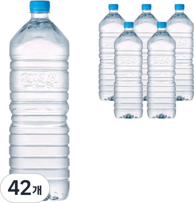가야산천년수 천년수 무라벨 생수, 2L, 42개