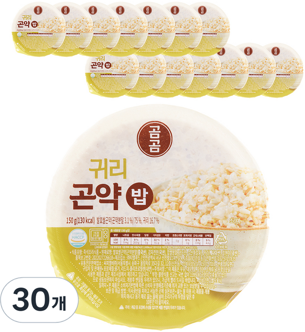 곰곰 귀리 곤약밥, 150g, 30개