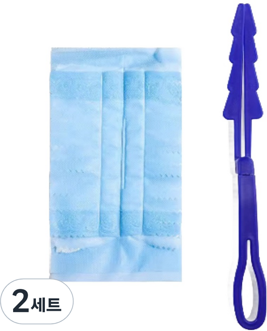 소르트잇 가정용 먼지털이개 깔끔 먼지떨이 핸들 + 리필 10P 세트, 혼합색상, 2세트