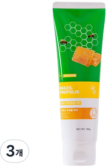 닥터로드 잇몸 케어 그린 프로폴 치약, 3개, 180g