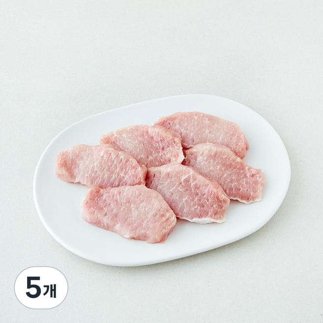 도드람한돈 등심 돈까스용 (냉장), 5개, 300g