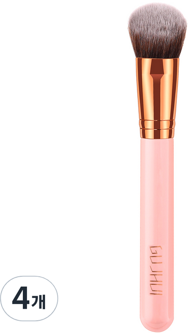 블링앤수 메이크업 파운데이션 브러쉬 BRISH14405, 로즈골드, 4개