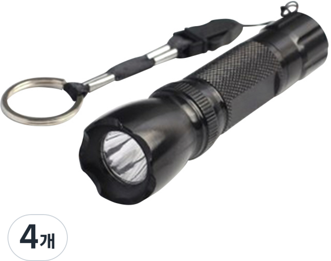LED 포켓 후레쉬 열쇠고리 GTS20023, 4개