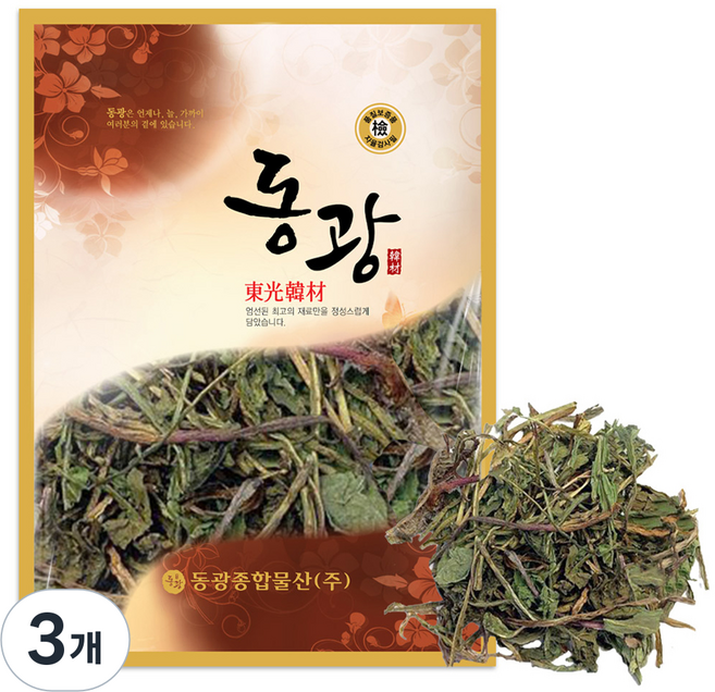 동광한방몰 국내산 포공영 민들레 차, 3개, 600g
