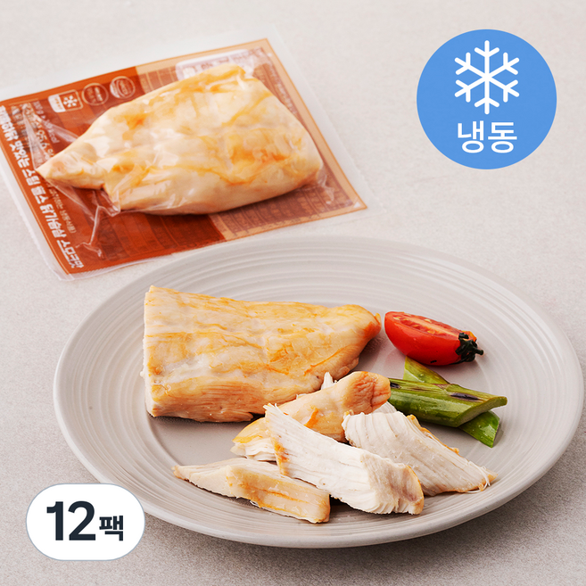 함께하닭 맛있는 스팀 헬스 닭가슴살 스모크맛 (냉동), 100g, 1개입, 12개