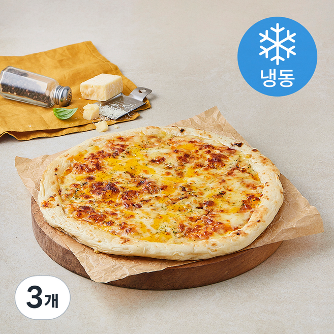 화덕 치즈 피자 L 29cm (냉동), 460g, 3개, 1개입