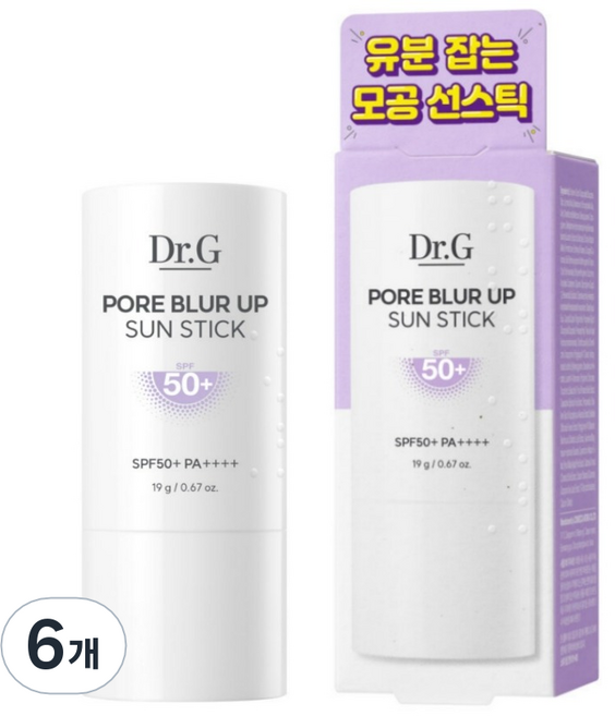 Dr.G 柔焦濾鏡防曬棒 SPF50+ PA++++, 19g, 6個