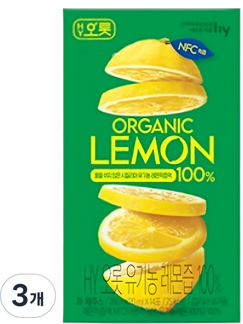 에치와이오롯 유기농 레몬즙 100%, 20ml, 42개