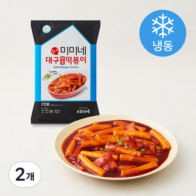 미미네 대구 판밀떡볶이 (냉동), 465g, 2개