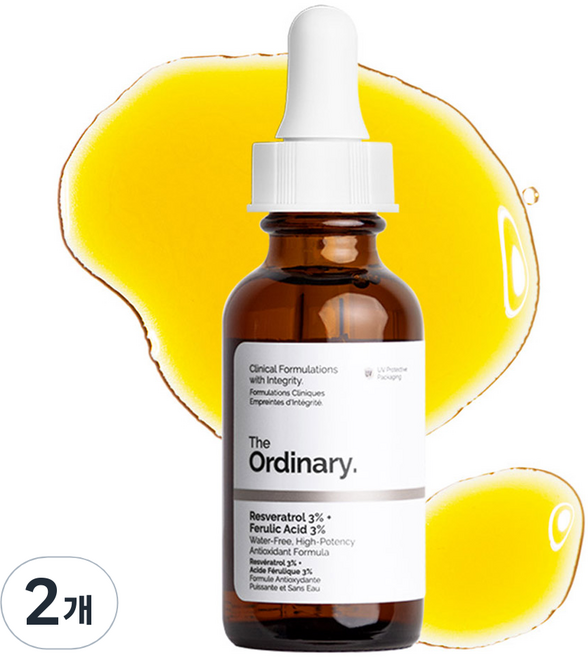 디오디너리 레스베라트롤 3％ 페룰릭 애시드 3％ 세럼, 30ml, 2개
