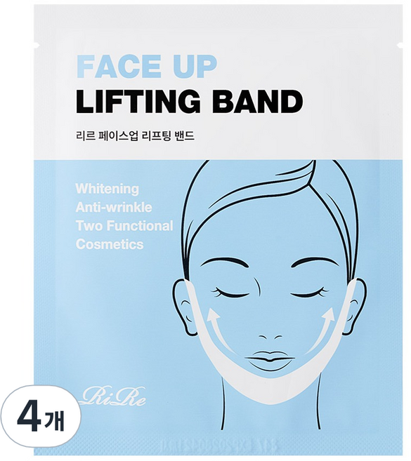 리르 페이스업 리프팅 밴드, 1개입, 4개