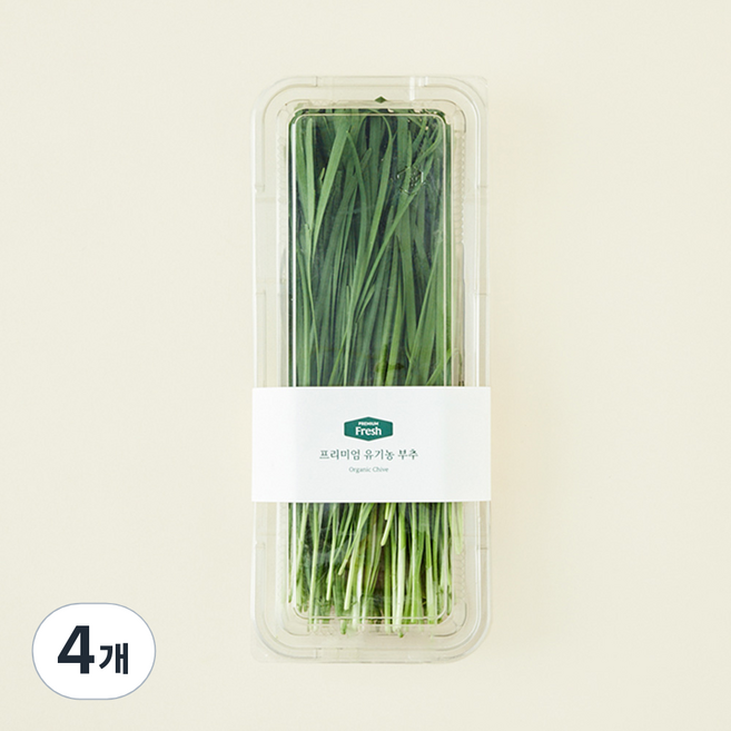 프리미엄 유기농 부추, 150g, 4개