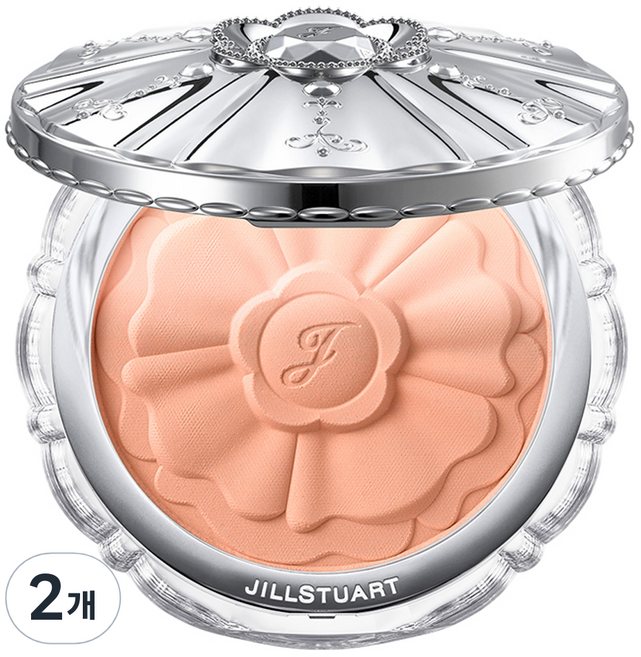 JILLSTUART 粉彩花瓣霧面腮紅盤, 06 mellow ranunculus, 2個
