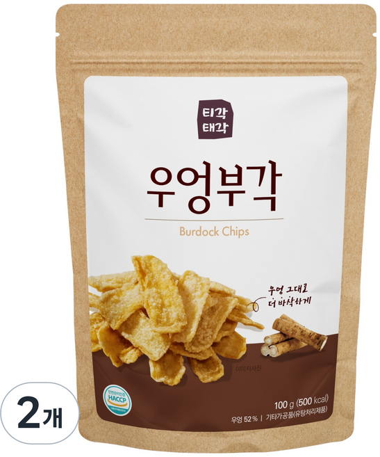 티각태각 우엉부각, 2개, 100g