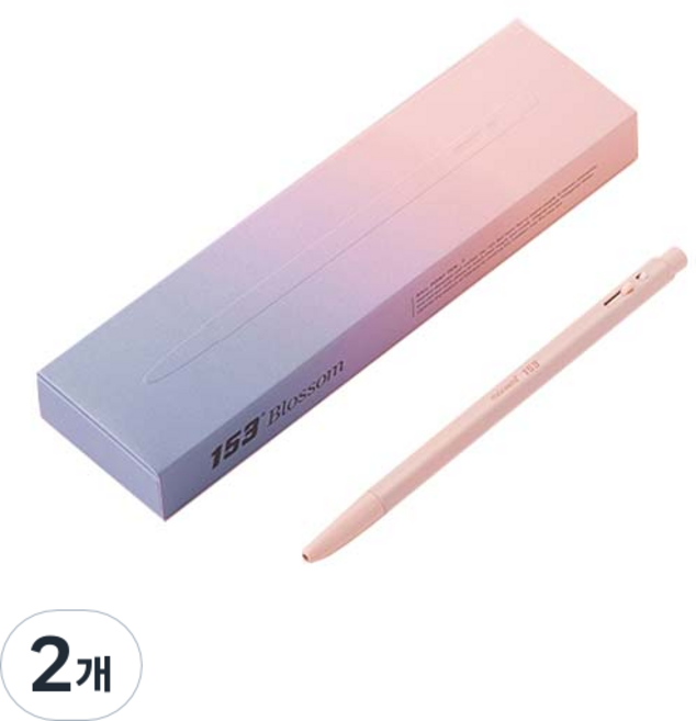 모나미 153블라썸 볼펜 0.7mm, 피오니, 2개