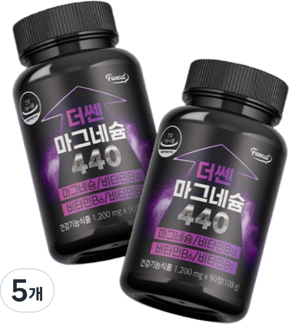 퍼니트 더쎈 마그네슘 440 108g, 90정, 5개