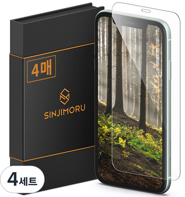 신지모루 신지글래스 2.5D 강화유리 휴대폰 액정보호필름 4p, 4세트