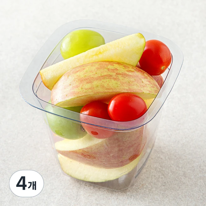 농협과일친구들 사과 방울 포도 컵과일, 180g, 4개, 1개입 - 쿠팡
