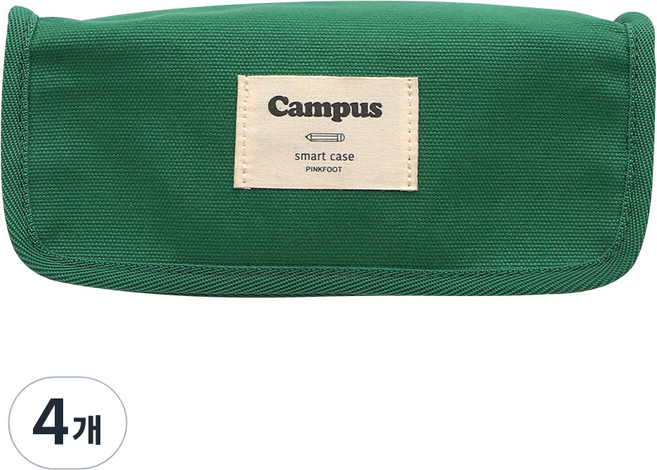 PINKFOOT 9500 Campus 收納袋 鉛筆盒, 綠色, 4個