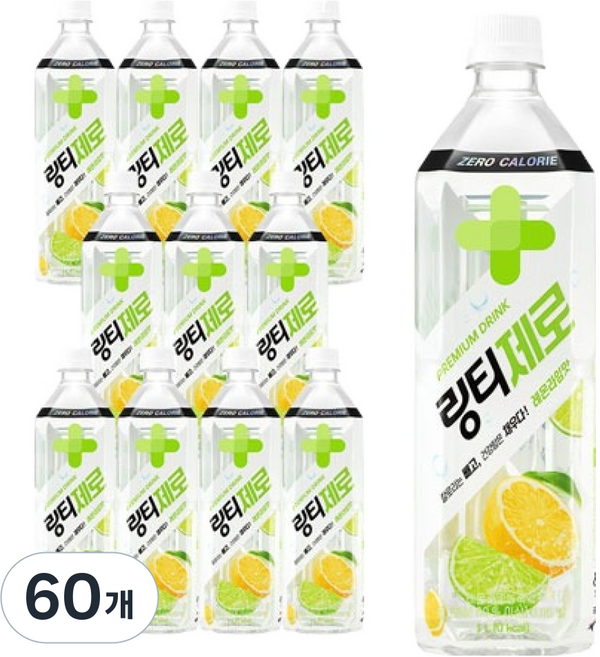 링티 링티제로 레몬라임맛, 1L, 60개