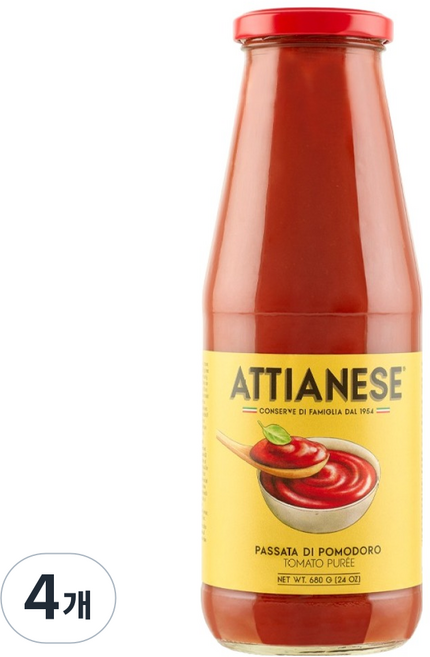 ATTIANESE 番茄泥, 680g, 4個