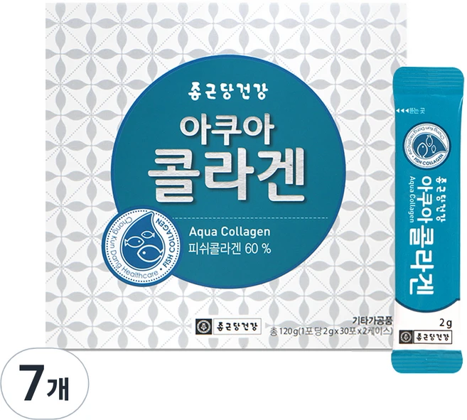 종근당건강 아쿠아 콜라겐, 120g, 7개 - 쿠팡
