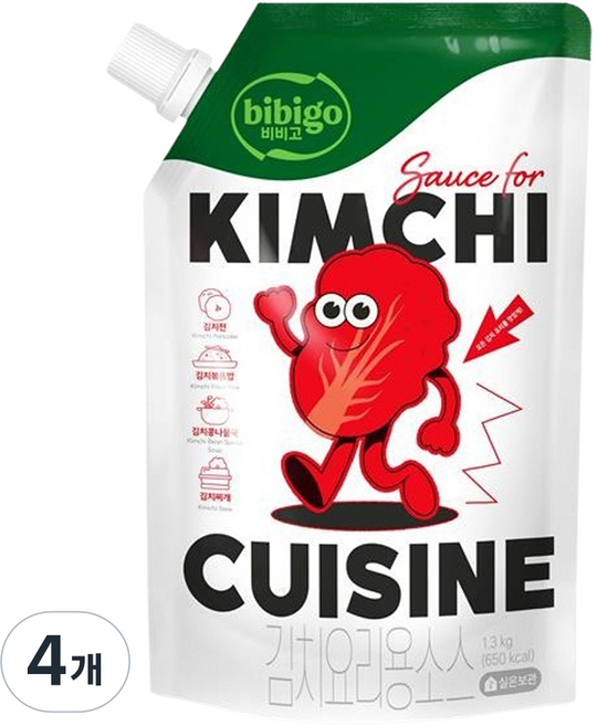 CJ bibigo 泡菜料理用醬料, 4個, 1.3kg