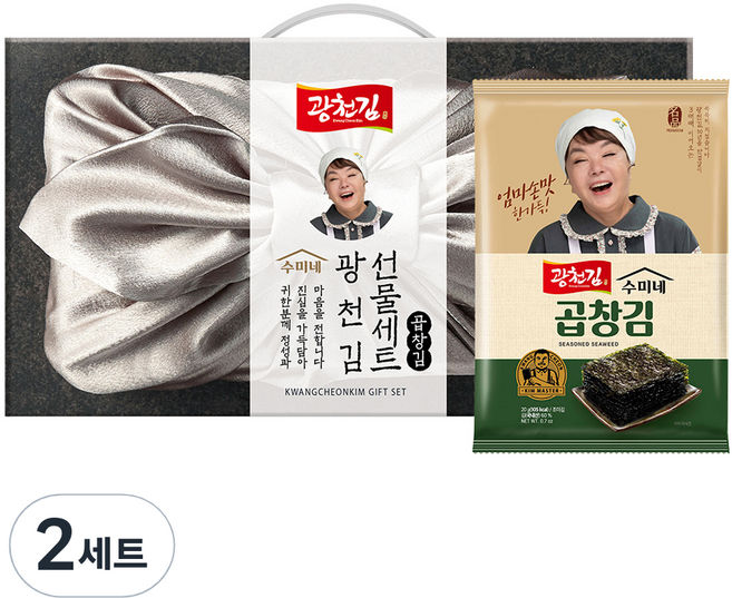 광천김 수미네 곱창 전장김 10p 선물세트, 2세트