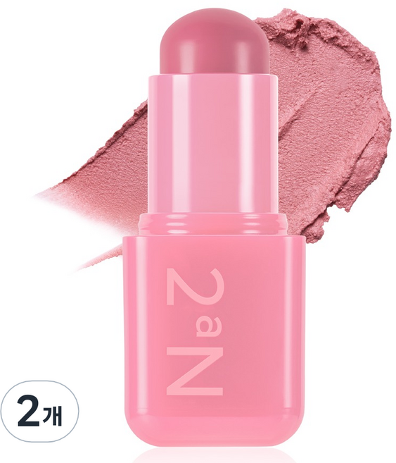 투에이엔 포켓 코튼 블러링 스틱 3.5g, 2개, 04허그핑크