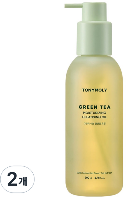 토니모리 그린티 수분 클렌징 오일, 2개, 200ml