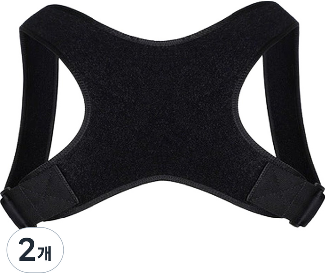 셀리빙 자세 교정 밴드 블랙, 2개