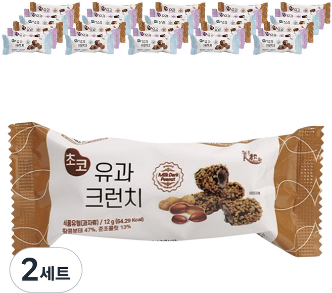 초코 유과 크런치 36개, 12g, 72개