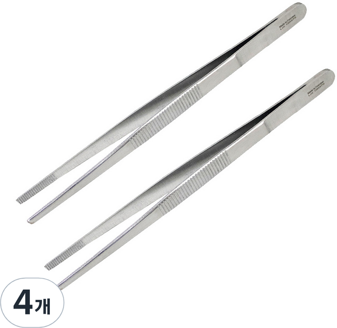 직선 의료용 핀셋 14cm, 4개