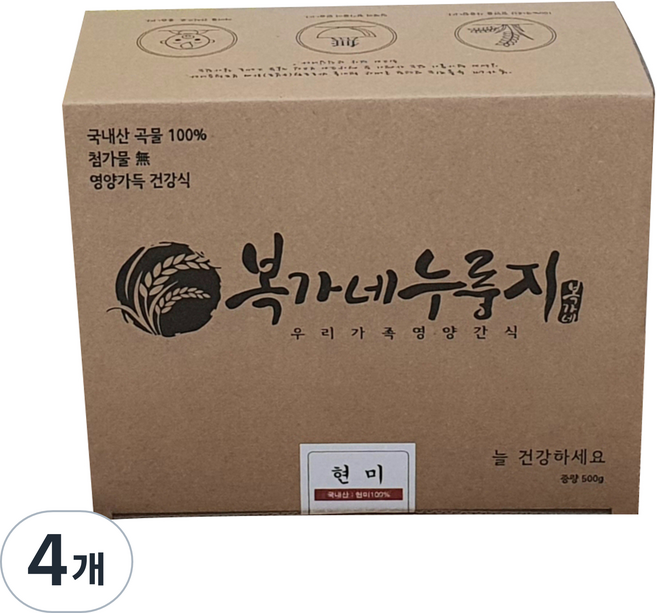 복가네누룽지 현미 누룽지 대 17p, 500g