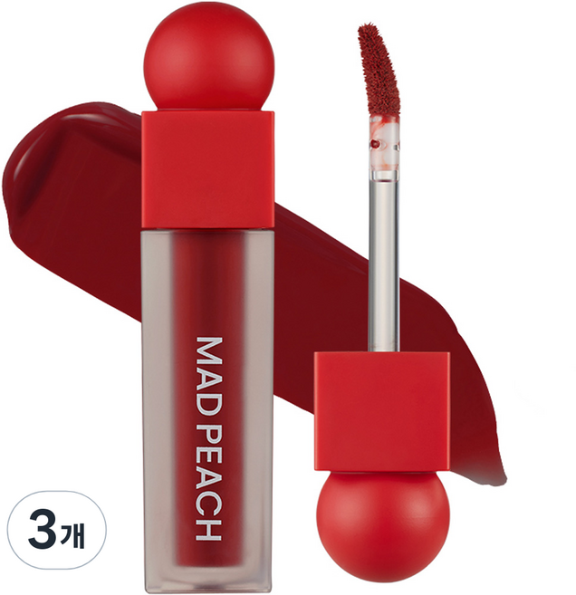 매드피치 스무드핏 컬러 립 틴트, 05 퍼지칠리, 3.8ml, 3개