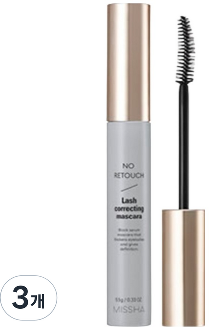 미샤 노리터치 보정 카라 9.5g, 블랙, 3개