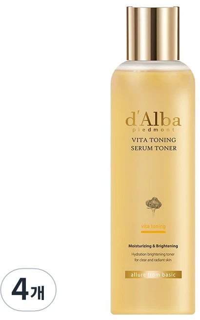 달바 비타 토닝 세럼 토너, 180ml, 4개 - 쿠팡
