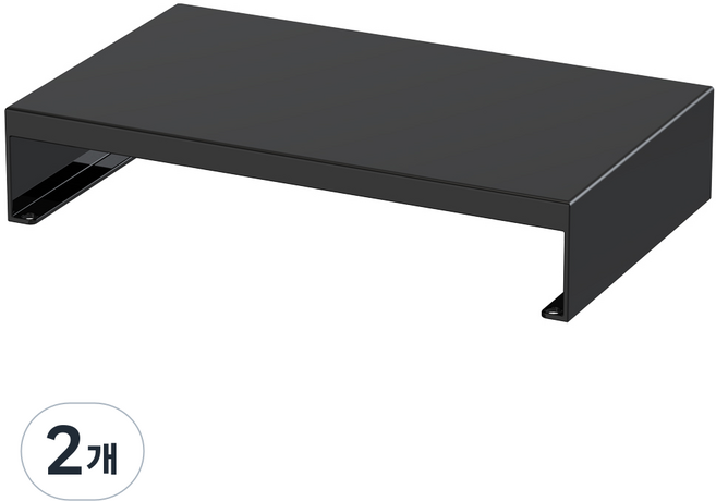 다유즈 다용도 메탈 모니터 정수기 받침대 소 DU-MS40BK, 블랙, 2개