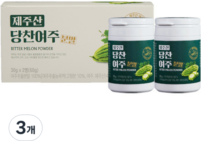 지비엠에스 제주산 당찬여주 분말, 30g, 6개