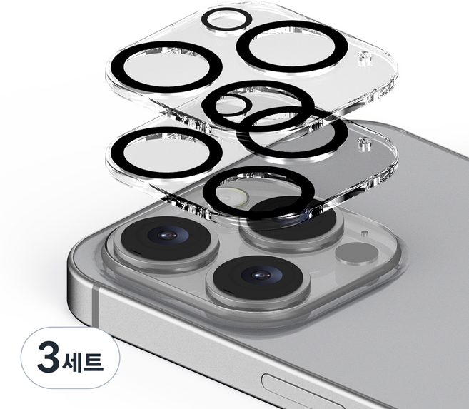 Seoga 防眩光相機鏡頭鋼化玻璃保護貼 2p, 3套