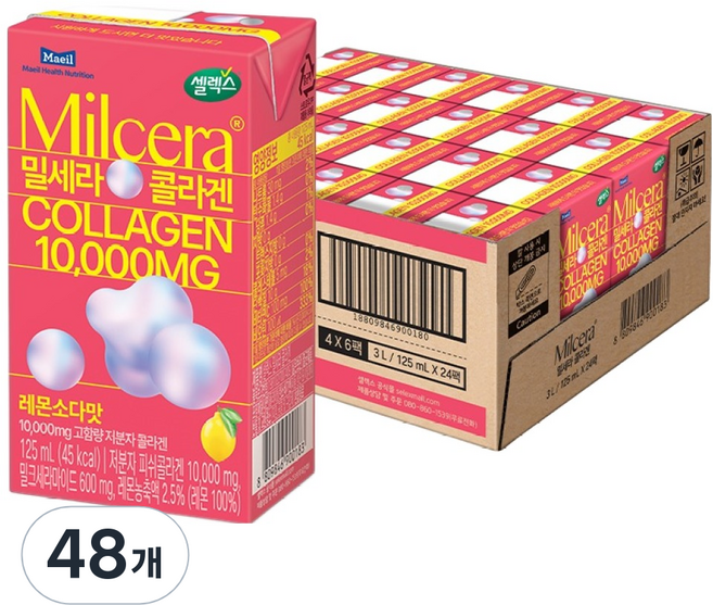 셀렉스 밀세라 콜라겐 10000, 125ml, 48개